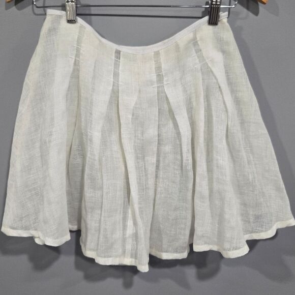 🐢 Fendi Linen Skirt Size 8. Like New! Guaranteed Authentic!! - Picture 5 of 16